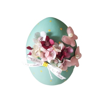 Πασχαλινό κεραμικό αυγό 13 cm σε βεραμάν απόχρωση - διακοσμητικά, πασχαλινά αυγά διακοσμητικά, για ενήλικες