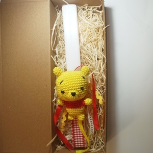 Χειροποίητη πασχαλινή λαμπάδα Winnie the Pooh - αγόρι, λαμπάδες, για παιδιά, ήρωες κινουμένων σχεδίων, παιχνιδολαμπάδες - 2