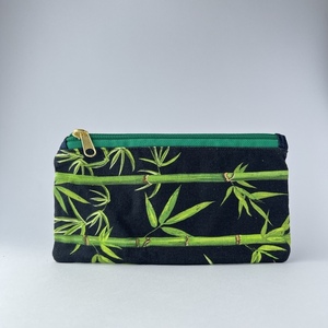 Xειροποίητο πορτοφόλι / κασετίνα από ύφασμα με μοτίβο bamboo - ύφασμα, μοντέρνο, πορτοφόλια