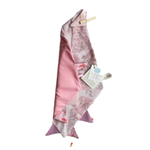 Βρεφικό Πανάκι παρηγοριάς - Sleepy taggy Pink Roses. Διαστάσεις περίπου 35Χ55. - ύφασμα, κορίτσι, μασητικά μωρού - 2