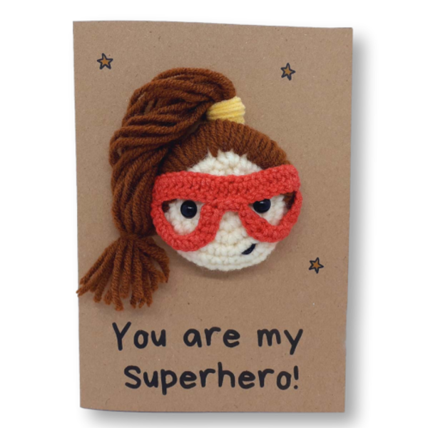 Ευχετήρια κάρτα - Superhero - μαμά, γενέθλια, γιορτή της μητέρας, σούπερ ήρωες