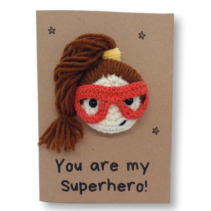 Ευχετήρια κάρτα - Superhero - μαμά, γενέθλια, γιορτή της μητέρας, σούπερ ήρωες