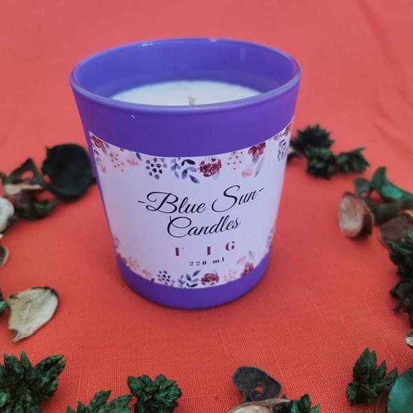 Κερί με άρωμα Σύκο Κέρκυρας - αρωματικά κεριά, κεριά, κερί σόγιας - 2
