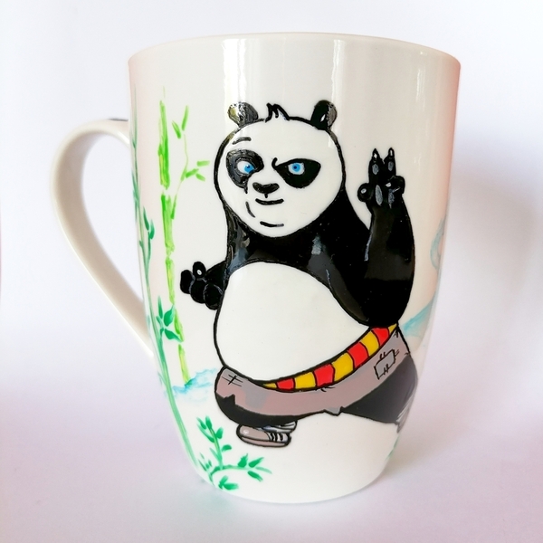Κούπα Κουνγκ φου Πάντα (KungFu Panda) - πορσελάνη, αρκουδάκι, κούπες & φλυτζάνια - 2