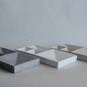 Διακοσμητικός Δίσκος για κοσμήματα από τσιμέντο Γκρι 19 cm| Concrete Decor - τσιμέντο, πιατάκια & δίσκοι - 2