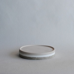 Στρογγυλός διακοσμητικός δίσκος από τσιμέντο Γκρι 16cm | Concrete Decor - δίσκος, τσιμέντο, πιατάκια & δίσκοι - 2