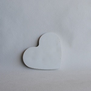 Διακοσμητικός Δίσκος Καρδιά από τσιμέντο Λευκό 18cm | Concrete - καρδιά, δίσκος, τσιμέντο, πιατάκια & δίσκοι - 2