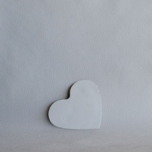 Διακοσμητικός Δίσκος Καρδιά από τσιμέντο Λευκό 15cm | Concrete - καρδιά, δίσκος, τσιμέντο, πιατάκια & δίσκοι