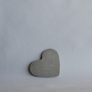 Διακοσμητικός Δίσκος Καρδιά από τσιμέντο Γκρι 15cm| Concrete - καρδιά, δίσκος, τσιμέντο, πιατάκια & δίσκοι