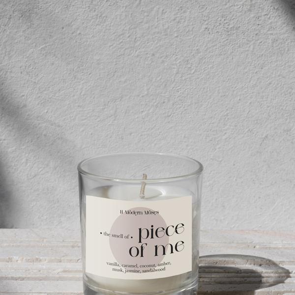 the smell of piece of me | Φυτικό Αρωματικό Κερί Σόγιας σε γυάλινο ποτήρι - αρωματικά κεριά, κερί σόγιας, vegan friendly
