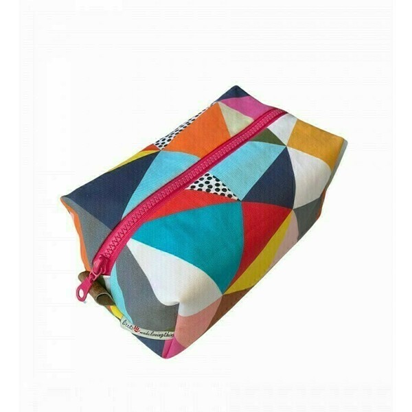 Νεσεσερ_multi Color Ορθογώνιο - ύφασμα, βαμβάκι, δώρα για γυναίκες, καλλυντικών, ταξιδίου - 2