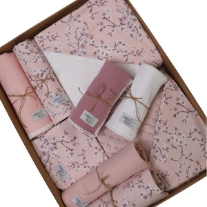 Newborn Box - Σετ νεογέννητου 10 τεμαχίων - "Sweet Pink" - κορίτσι, δώρα για βάπτιση, βρεφικά, προίκα μωρού, σετ δώρου