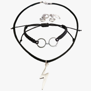 Σετ κοσμημάτων Χάρι Πότερ (Harry Potter) κρεμαστό, βραχιόλι σκουλαρικακια - ορείχαλκος, επάργυρα, μενταγιόν, κοντά, σετ κοσμημάτων