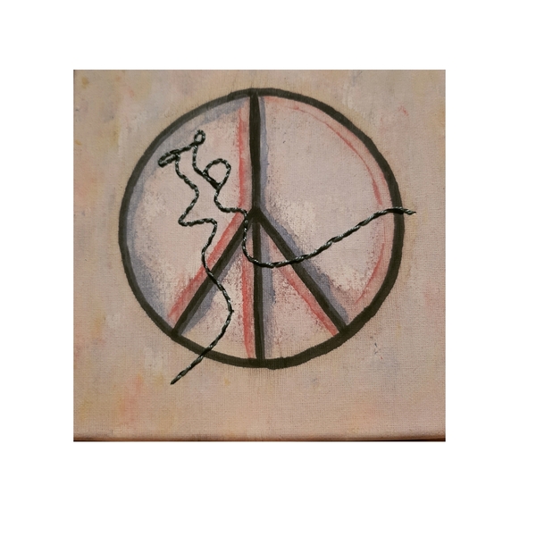 Love War Πίνακας 20×20 cm - πίνακες ζωγραφικής, πίνακες & κάδρα
