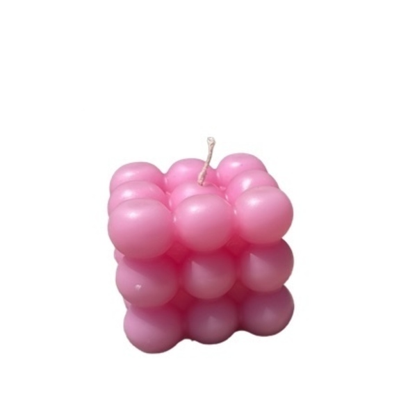 Strawberry cube candle-χειροποίητο φυτικο κερι - αρωματικά κεριά