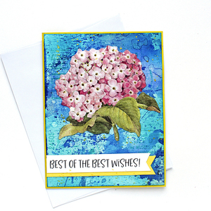 Ευχετήρια κάρτα Best of the best wishes - γάμος, επέτειος, γενέθλια, γενική χρήση