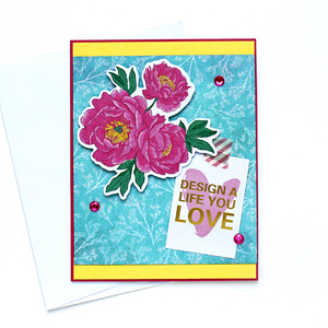 Ευχετήρια κάρτα Design a life you love - γενέθλια, γενική χρήση