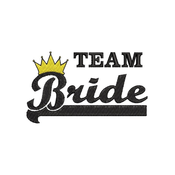 Σετ 4τμχ Βαμβακερό μπλουζάκι για Bachelorette party με κεντητό σχέδιο Bride team royal - κεντητά - 4