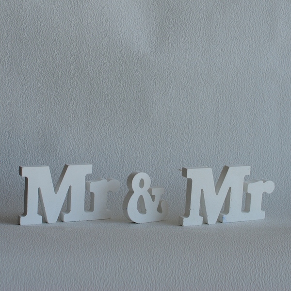 Δώρο Γάμου Διακοσμητικό Mr&Mrs από τσιμέντο λευκό 40cm | Concrete - τσιμέντο, δώρα γάμου, mr & mrs, γάμος και βάπτιση - 2