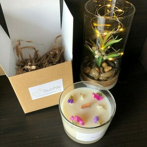 Φυτικό κερί σόγιας με αμάραντο - αρωματικά κεριά - 3