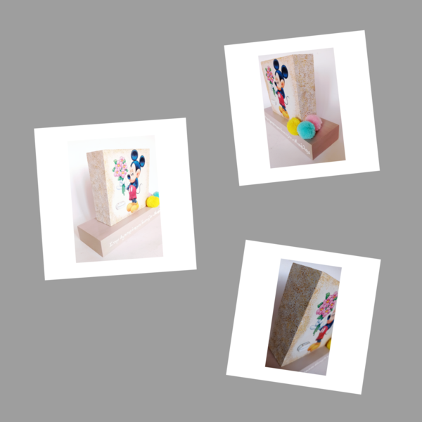 Επιτραπέζιο Ξύλινο διακοσμητικό ποντικάκι δώρο για νηπιαγωγούς 20×15×7cm - διακοσμητικά, δώρα για δασκάλες - 2