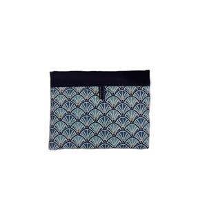 Υφασμάτινο νεσεσέρ snapbag 20×15εκ μπλε παγώνι - ύφασμα, τσαντάκια, καλλυντικών, υφασμάτινο νεσεσέρ