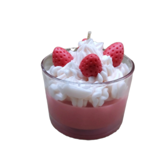 Strawberry κερί σόγιας 150γρ - αρωματικά κεριά, για δασκάλα