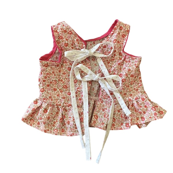 Φλοραλ τοπ με δεσιμο - κορίτσι, 0-3 μηνών, παιδικά ρούχα, βρεφικά ρούχα - 2