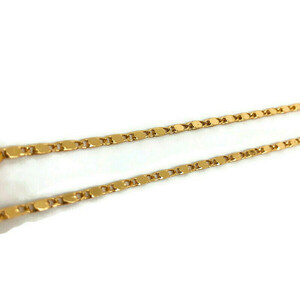 Χειροποίητη ορειχάλκινη λεπτή πλακέ αλυσίδα γυαλιών σε χρυσό χρώμα 70εκ - αλυσίδες, ιδιαίτερο - 3