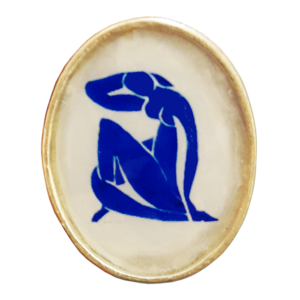 Ασημένιο Δαχτυλίδι Ματίς "Blue Nude II". Μινιμαλισμός και κόσμημα. - ασήμι, αυξομειούμενα