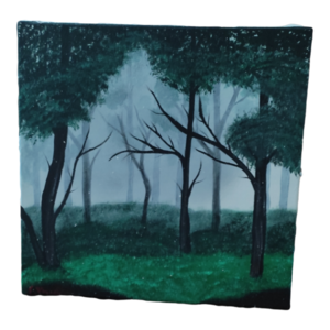 Πίνακας ζωγραφικής "Το δάσος" με ακρυλικό χρώμα - πίνακες & κάδρα, πίνακες ζωγραφικής