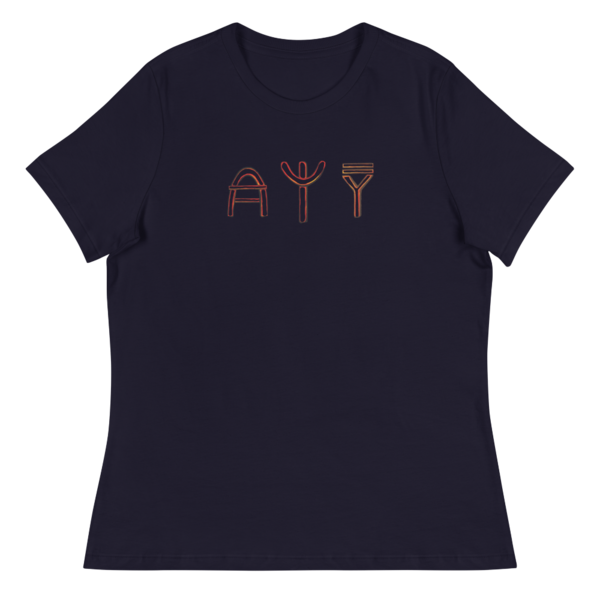 Το όνομά σου σε αρχαία ελληνική γραφή. Γυναικείο κοντομάνικο T-shirt 100% βαμβακερό σε διάφορα μεγέθη και χρώματα. - ζωγραφισμένα στο χέρι, personalised - 3