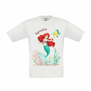 Λευκό κοντομάνικο t-shirt από 100% βαμβάκι με εκτύπωση - κορίτσι, personalised, παιδικά ρούχα, 100% βαμβακερό