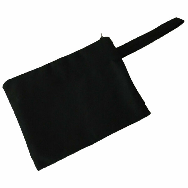 Τσάντα φάκελος χειρός από ύφασμα με εκτύπωση prints flat handbag 31X23 εκ "Black Sand Santorini" - ύφασμα, φάκελοι, μεγάλες, all day, χειρός - 3