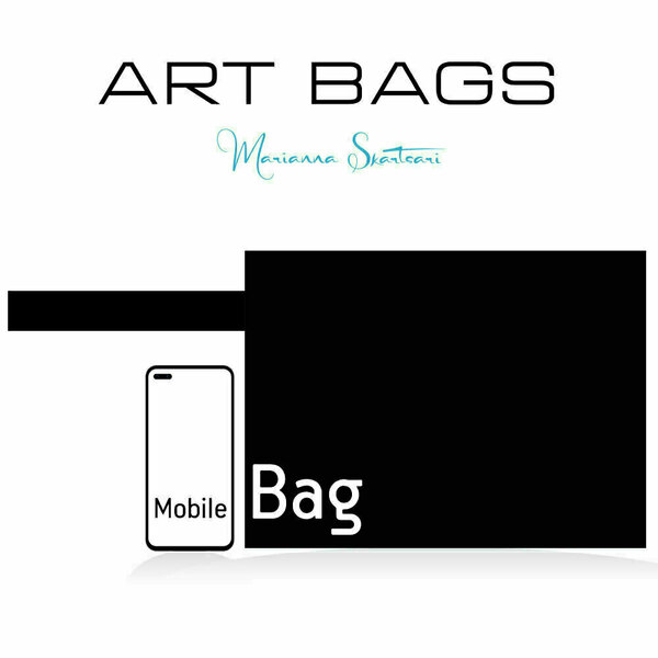 Τσάντα φάκελος χειρός από ύφασμα με εκτύπωση prints flat handbag 31X23 εκ "Paralio Astros" - ύφασμα, φάκελοι, μεγάλες, all day, χειρός - 5