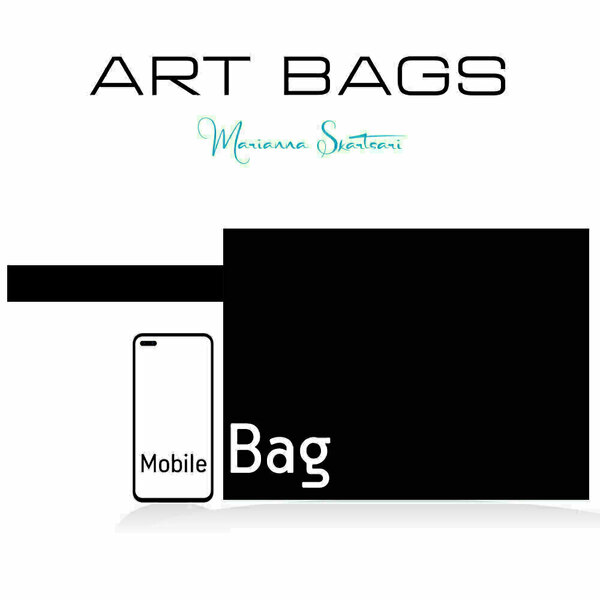 Τσάντα φάκελος χειρός από ύφασμα με εκτύπωση prints flat handbag 31X23 εκ "WHITE EYE" - ύφασμα, φάκελοι, μεγάλες, all day, χειρός - 5
