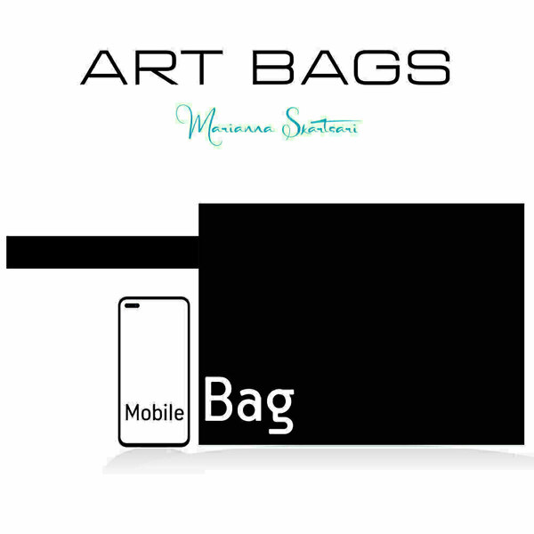 Τσάντα φάκελος χειρός από ύφασμα με εκτύπωση prints flat handbag 31X23 εκ "BOURTZI NAFPLIO" - ύφασμα, φάκελοι, μεγάλες, all day, χειρός - 5
