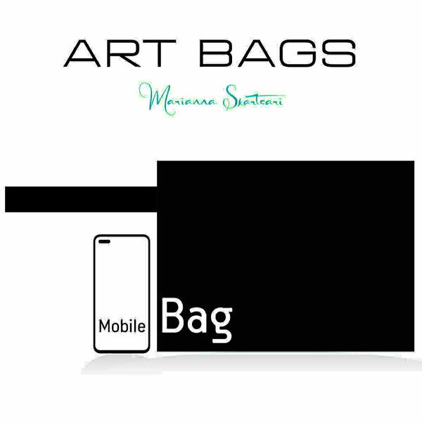 Τσάντα φάκελος χειρός από ύφασμα με εκτύπωση prints flat handbag 31X23 εκ "CORFU" - ύφασμα, φάκελοι, μεγάλες, all day, χειρός - 4