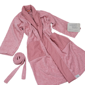 Χειροποίητο Γυναικείο Μπουρνούζι Ροζ. - χειροποίητα, personalised, πετσέτες