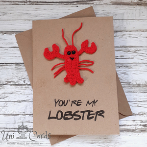 Ευχετήρια κάρτα για ζευγάρια - You're my lobster - επέτειος, ζευγάρια, αγ. βαλεντίνου - 2
