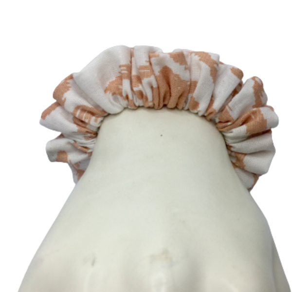Υφασμάtινο λαστιχάκι scrunchie ρόμβος mini - ύφασμα, για τα μαλλιά, λαστιχάκια μαλλιών, 100% βαμβακερό - 4