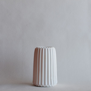 Βάζο διακοσμητικό από τσιμέντο Λευκό 15cm| Concrete - βάζα & μπολ, διακόσμηση, τσιμέντο - 2