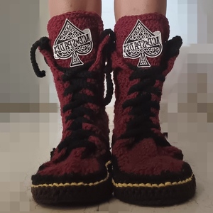 Crochet custom motorhead boots