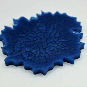 Σουβέρ μπλε με γκλίτερ ακανόνιστο, διάμετρος 8εκ - ειδη δώρων - 3