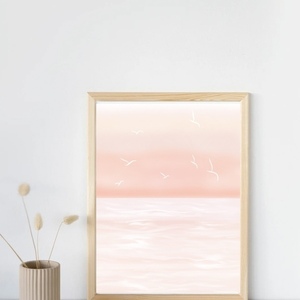 Digital Art print natural sunset A5 - πίνακες & κάδρα, αφίσες, abstract, πίνακες ζωγραφικής