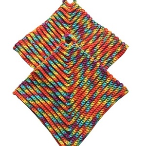 πολύχρωμες πιάστρες -100 % βαμβάκι, περίπου 19 x 19 εκ. - potholder colorful - N466 - 2