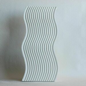 Διακοσμητικός Δίσκος Κύματα από τσιμέντο Λευκό 38cm | Concrete - διακόσμηση, τσιμέντο, πιατάκια & δίσκοι - 2