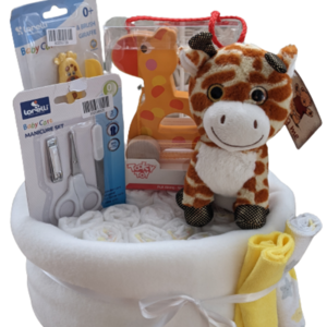 Τουρτοπανα για νεογέννητο μωράκι Baby Giraffe - κορίτσι, αγόρι, σετ δώρου