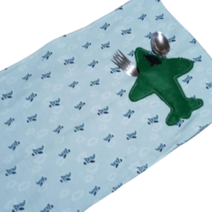 Παιδικό βαμβακερό σουπλά αεροπλανάκια ( 40 χ 26 εκ.) - πετσέτα, χειροποίητα, σουπλά - 3
