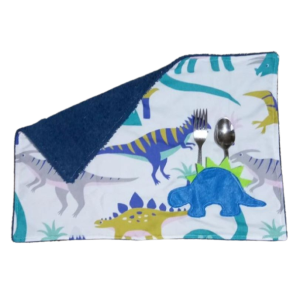 Παιδικό σουπλά δεινόσαυροι ( 40 χ 28 εκ.) - πετσέτα, χειροποίητα, σουπλά